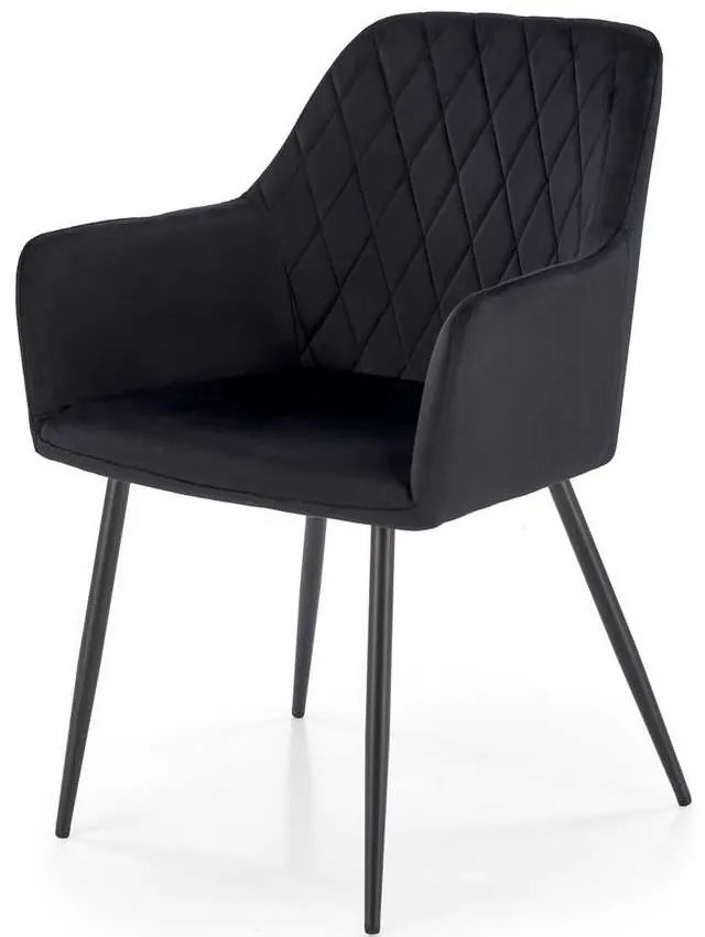 Scaun de bucătărie Kinzie, negru