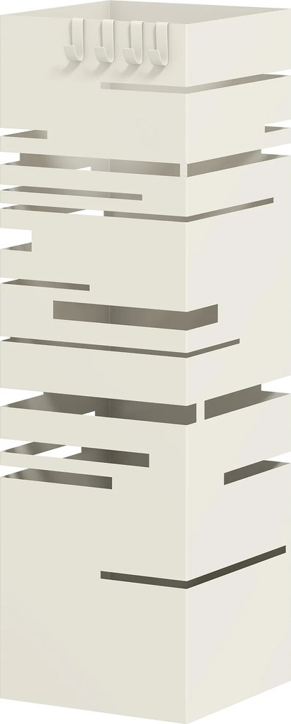 HOMCOM Suport pentru umbrele autoportant pătrat din metal, Bej | Aosom Romania