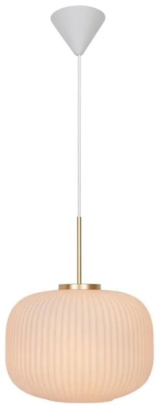 Pendul design scandinav Milford 30 alb opal