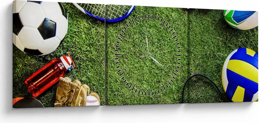 Tablou - Sport (cu ceas) (90x30 cm)