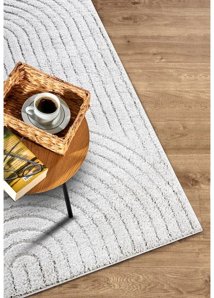 Covor alb 160x235 cm Panglao New York White – Elle Decoration