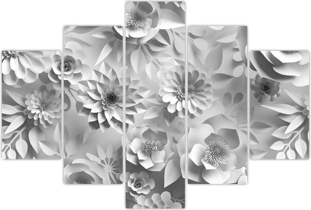 Tablou - Flori albe (150x105 cm)