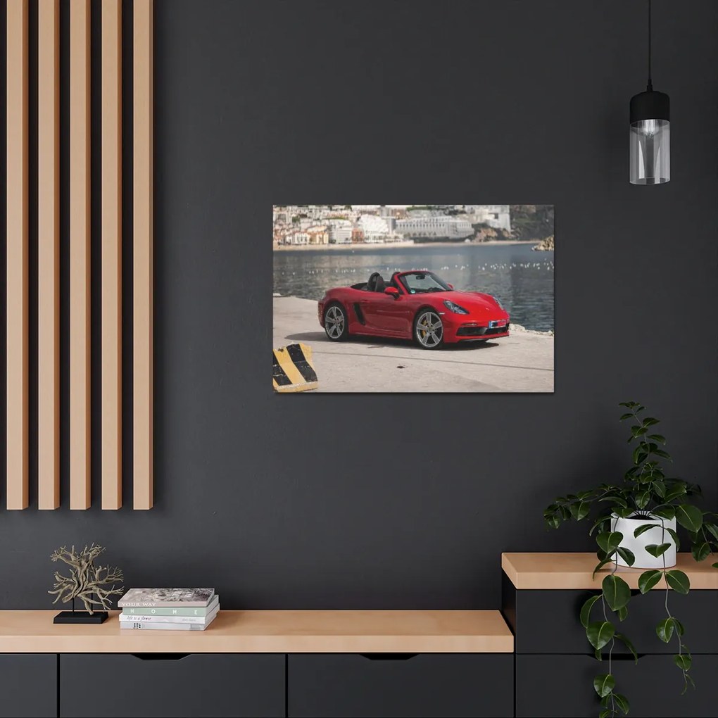 Tablou Canvas Red Porsche 60x40 cm