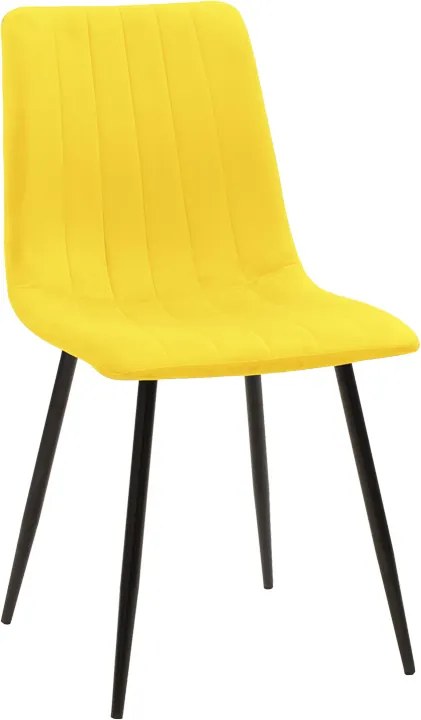 Scaun Bucatarie/Dining Noell Catifea Galbena