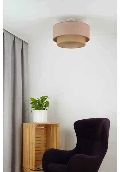 Lustră aplicată Duolla BOHO 1xE27/15W/230V d. 45 cm bej/maro