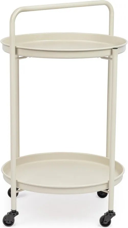 Măsuță de servire cu roți din oțel ø 44,5 cm Austin – Yes Everyday