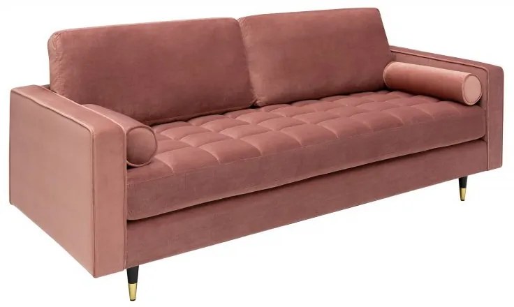 Canapea impozanta Cozy 220cm, catifea roz