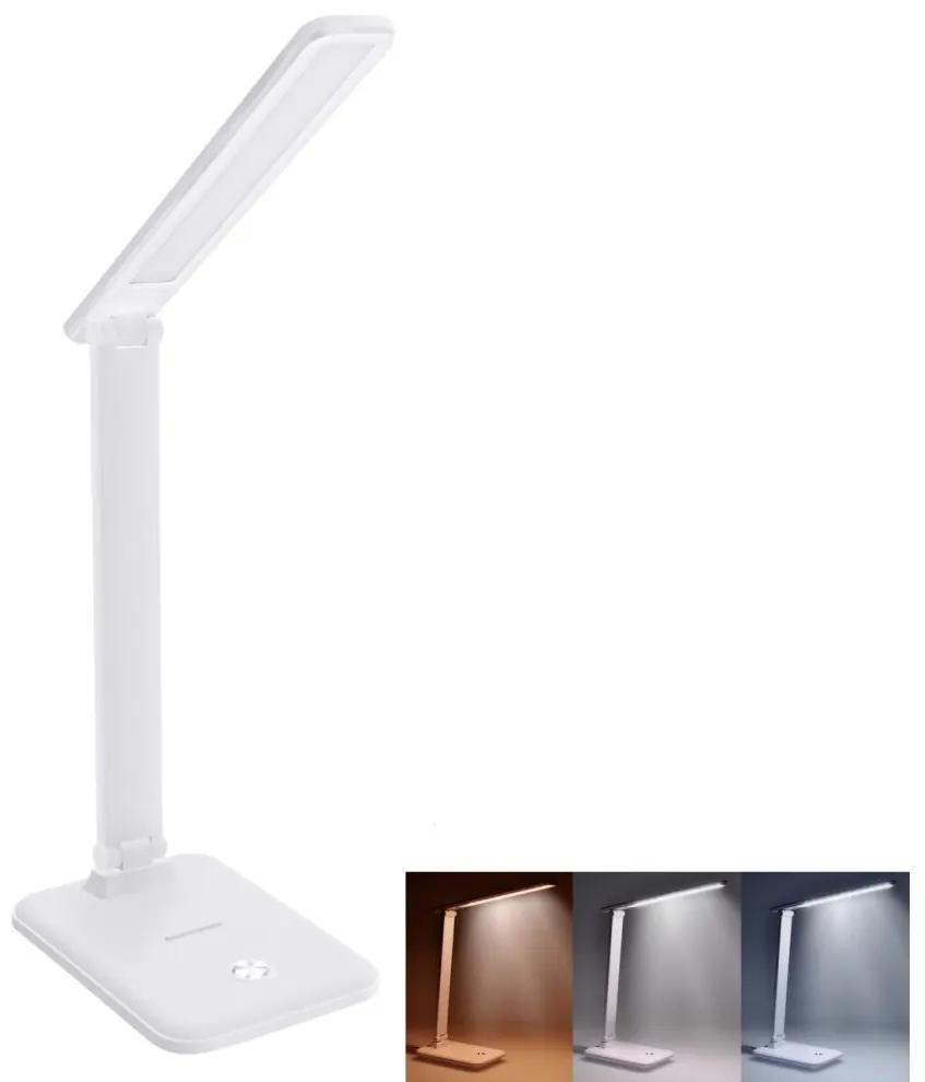 Lampă LED dimabilă de masă LED/10W/230V 3000/4500/6000K alb Solight WO64-W