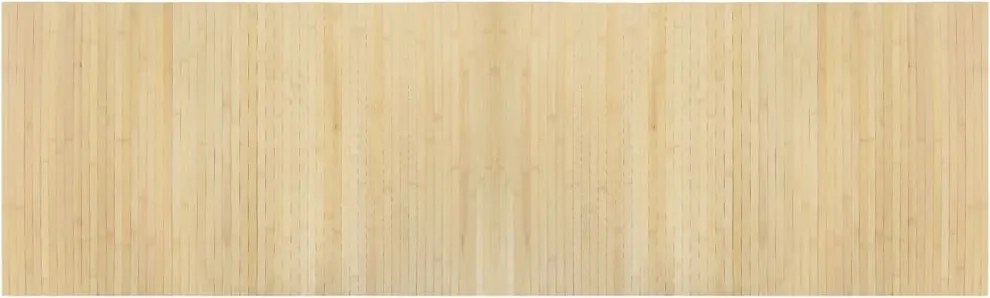vidaXL Covor dreptunghiular, natural deschis, 60x200 cm, bambus