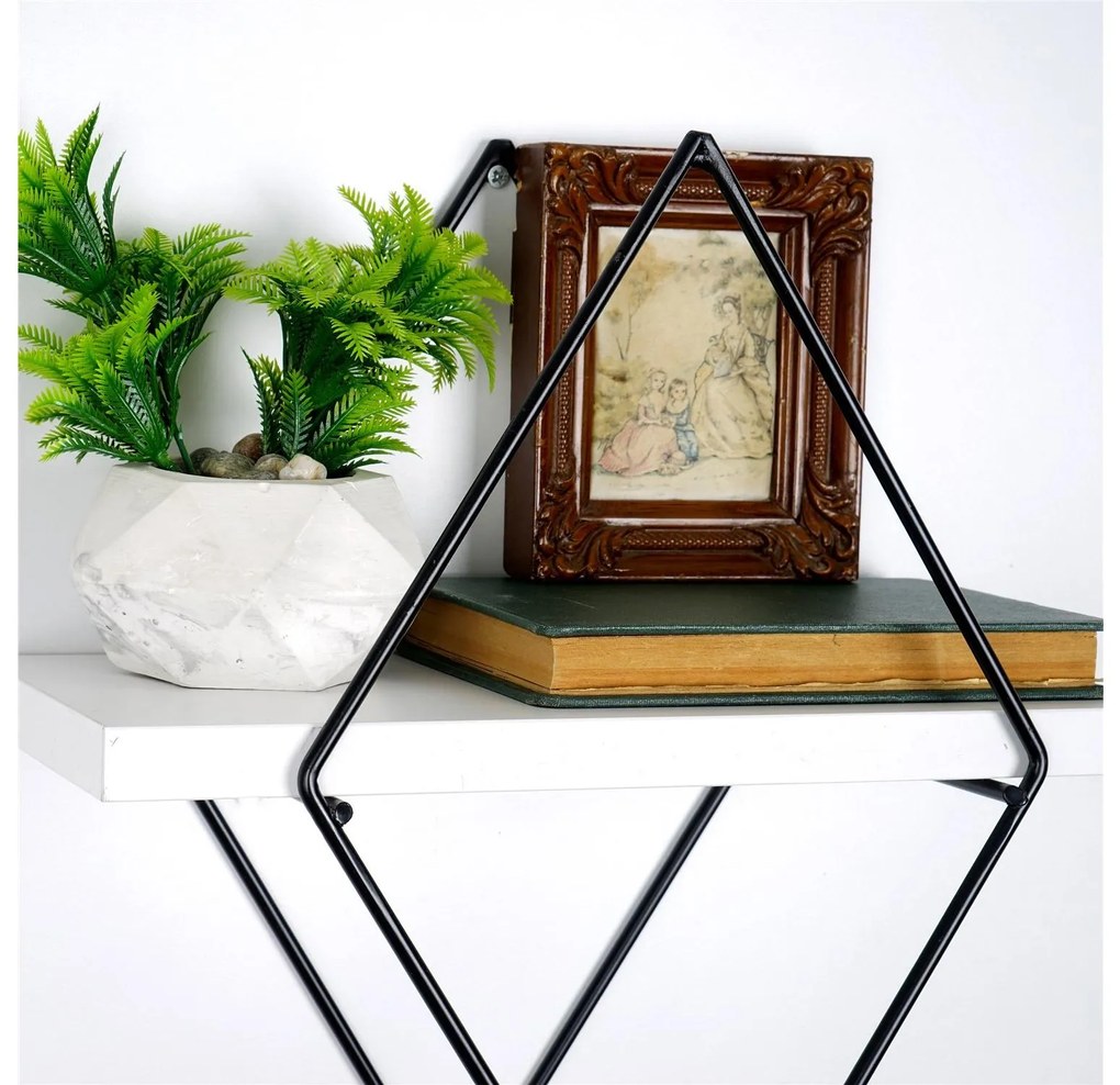 Raft decorativ de perete Duvelo 15 (alb) . 1093637