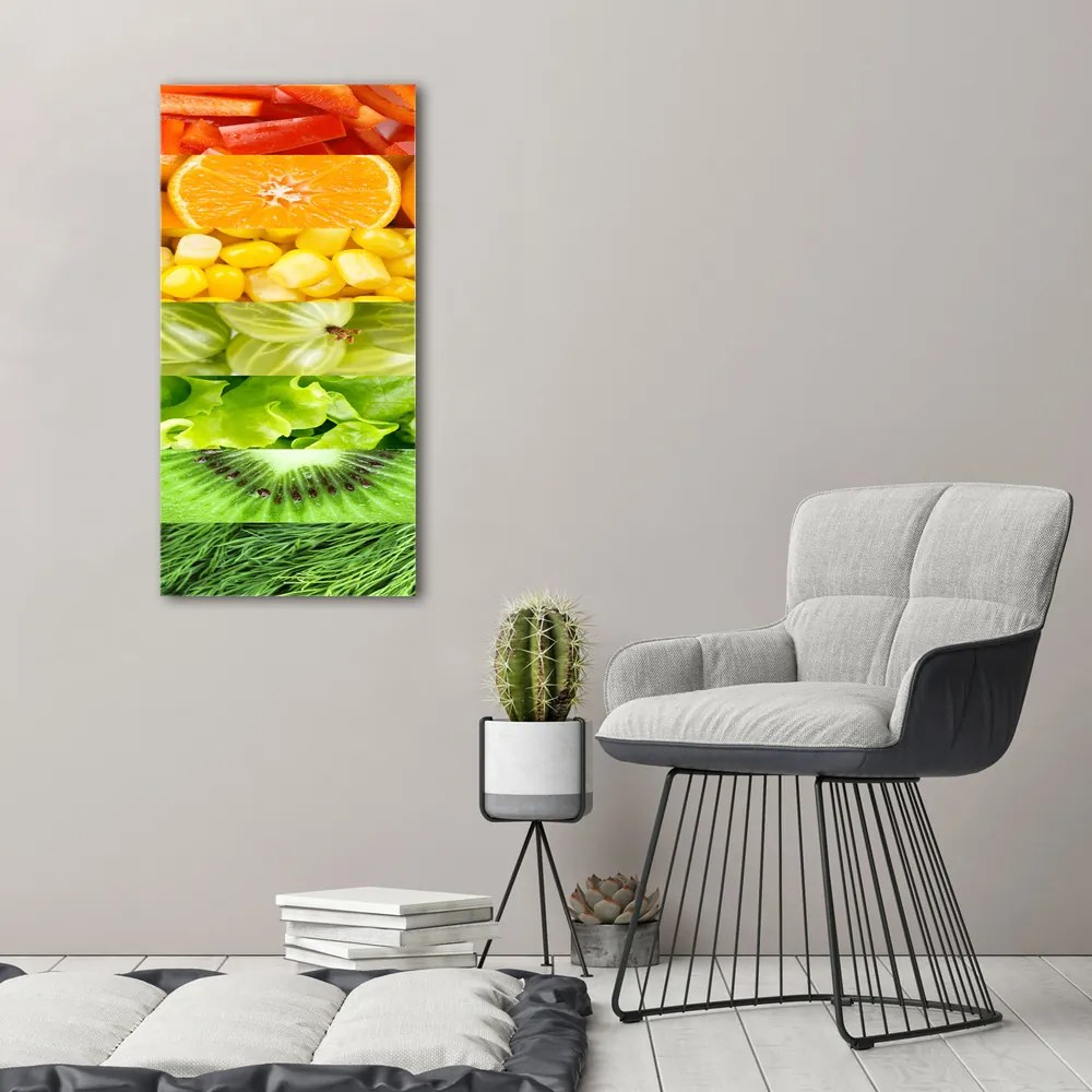 Tablou pe pânză canvas Fructe si legume