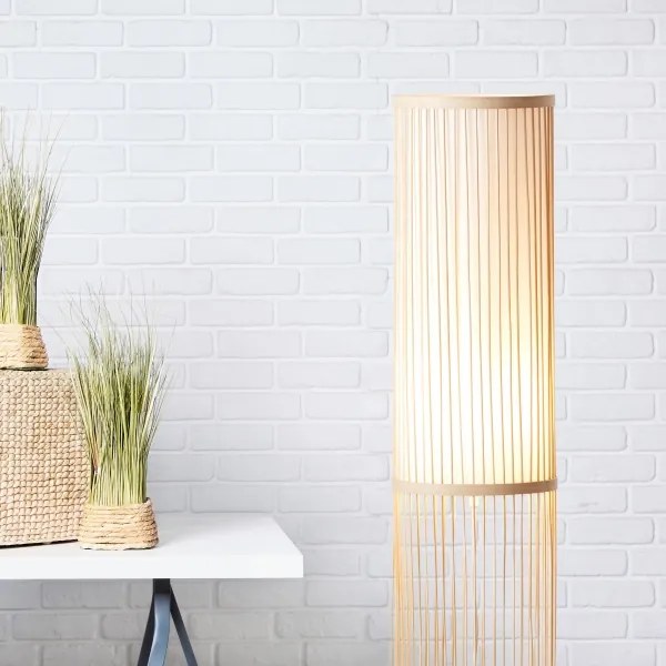Brilliant - Lampă de podea NORI 1xE27/40W/230V bambus