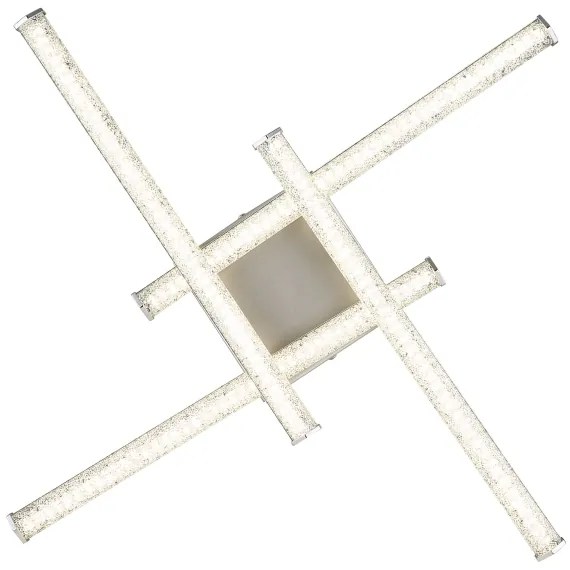 Plafonieră LED Globo 67346-24 KIRINA LED/24W/230V 4000K crom mat