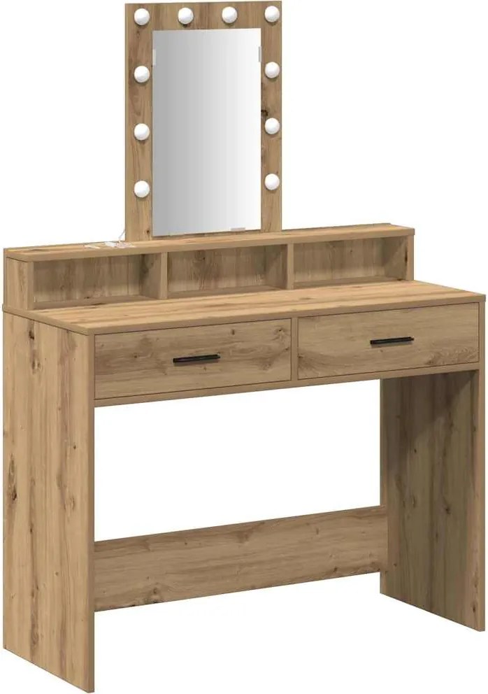 vidaXL Masă de Machiaj cu sertar Maro 100 x 41 x 140 cm Lemn compozit