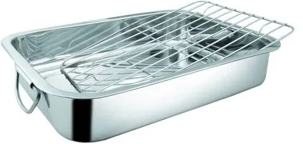 Tava copt inox cu gratar, GRUNBERG, 30 cm  IGT30