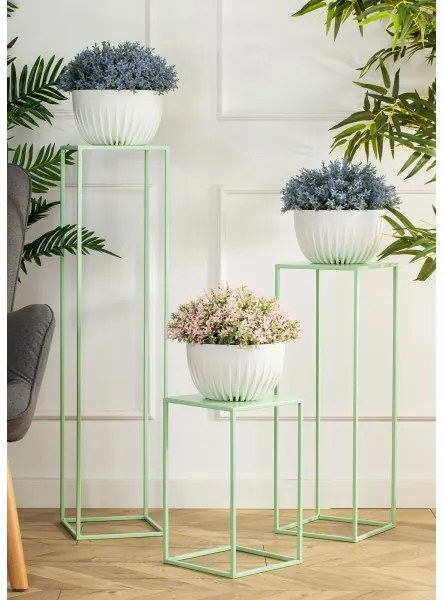 Suport de flori 100x24 cm verde deschis