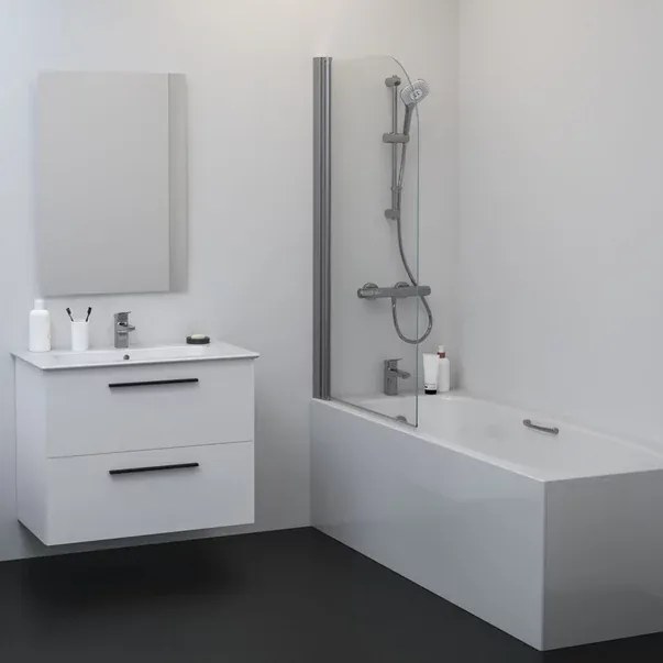 Paravan de cada mobil Ideal Standard Connect argintiu 80x140 cm