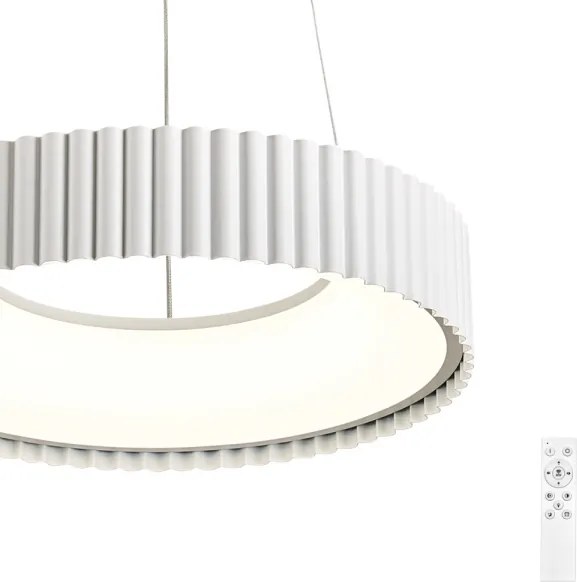 Brilagi - Lustru LED dimabil FALCON MODERN LED/30W/230V Ø 40 cm, alb + telecomandă