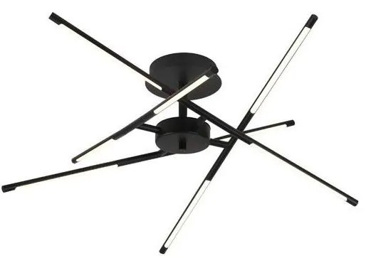 Lustră LED aplicată Rabalux 71338 HENLI2 LED/40W/230V 3000K negru