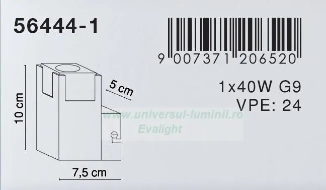 Aplica Aluminium Amoena 56444-1