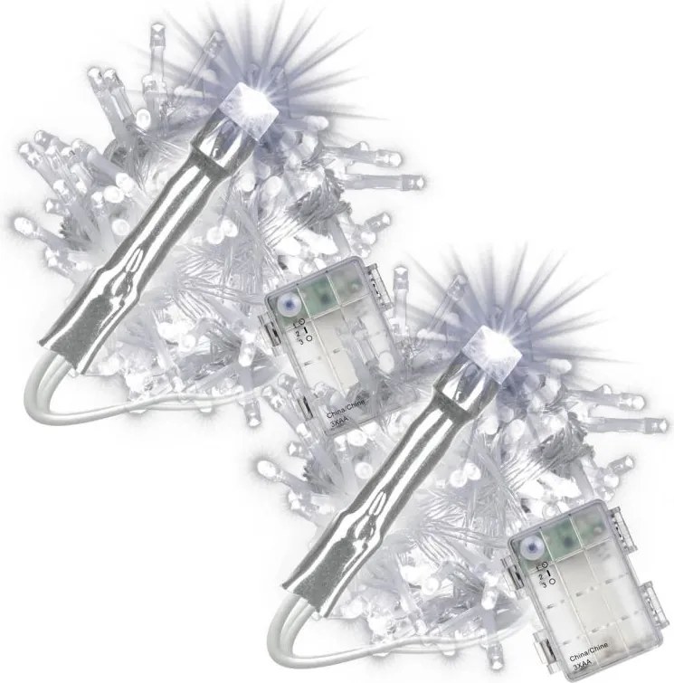 Set de lanțuri LED de Crăciun cu temporizator, 100 LED-uri,