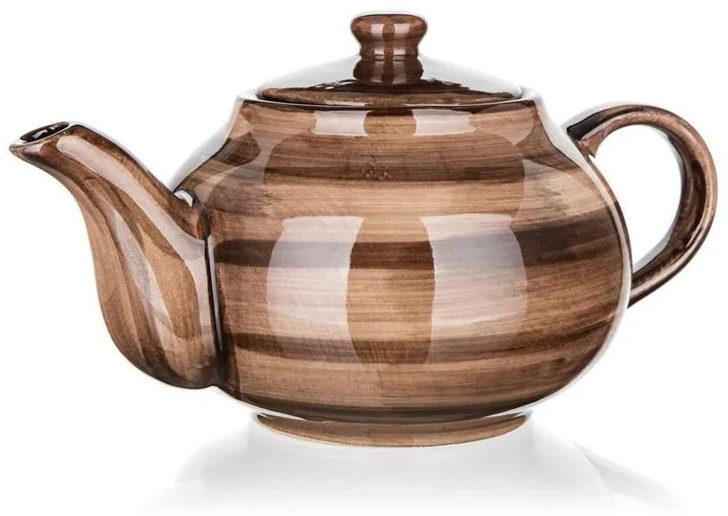Ceainic de ceramică Banquet PALAS, 1,2 l, maro