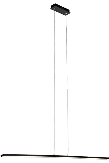 Lampă suspendată de design neagră cu LED inclus - Banda