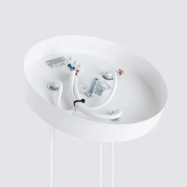 Lustră pe cablu Sollux SL.1538 KARBON 3xGU10/10W/230V alb