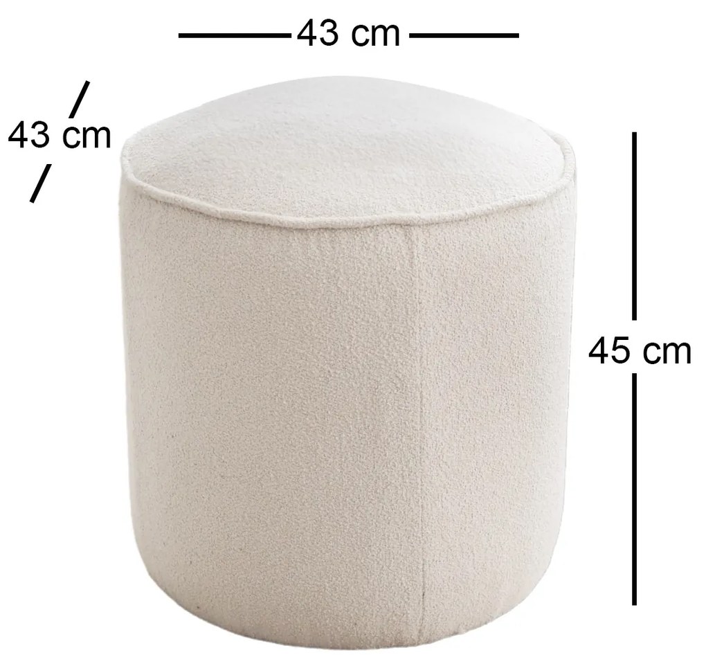 Taburete Tedie (crem). 1087805