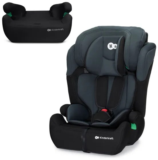 Scaun auto KINDERKRAFT COMFORT UP i-Size (76-150 cm) gri închis