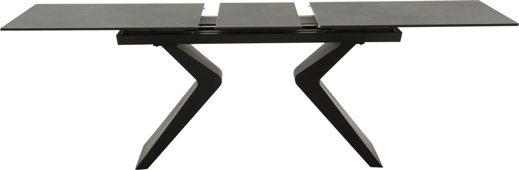 Masă extensibilă ceramică Miro Black, 180 cm/90 cm
