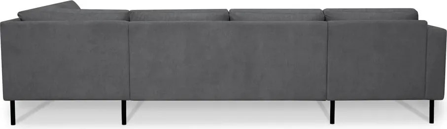 Colțar gri închis (cu colț pe partea dreaptă/în formă de "U") Hero – Scandic