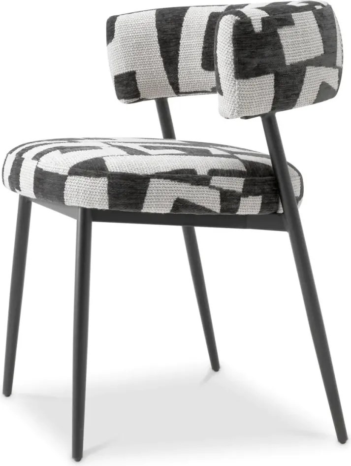 Scaun dining design LUX Folsom, Brooklyn black