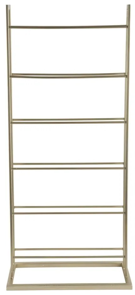 Raft pentru sticle de vin auriu din metal număr de sticle 5 38x84,5x20 cm Single Floor – PT LIVING