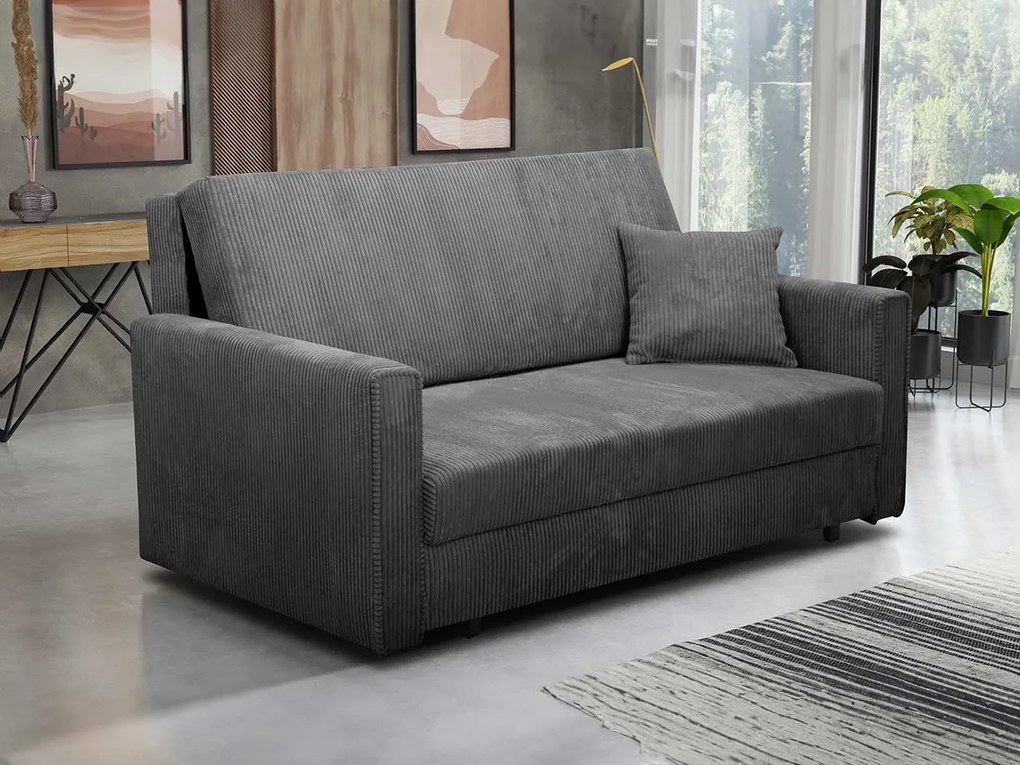 Canapea extensibilă Clovea Bis Premium III (Gri închis) (cu sp. depozitare). 1105446