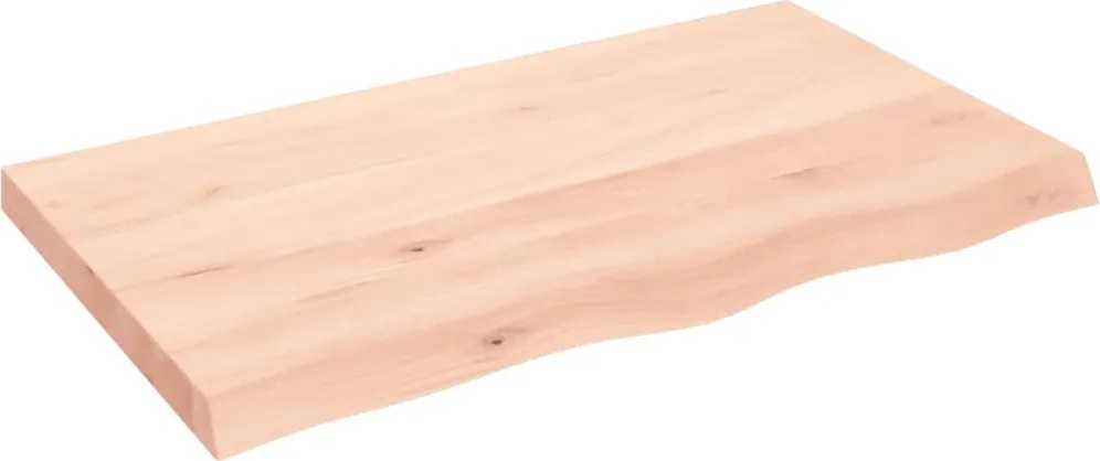 vidaXL Poliță de perete, 100x60x(2-6)cm, lemn masiv de stejar netratat