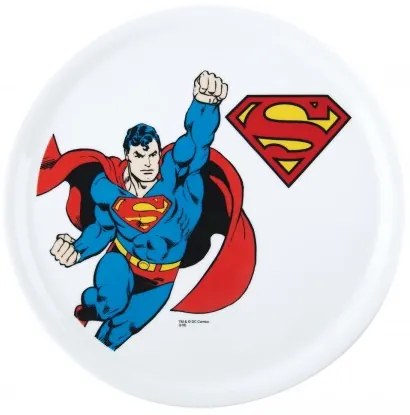 Platou pentru servire pizza, din portelan, Ø31 cm, Superhero Superman