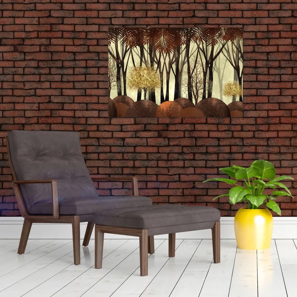 Tablou - Pădure decorativă (90x60 cm)