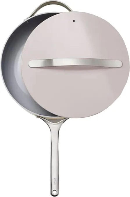 Tigaie inalta cu capac Zilan ZLN0880 din 5 straturi de material, maner inox, 28 cm