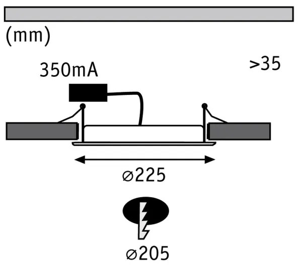 Paulmann 92034 - LED/14W Lampă încastrată 230V
