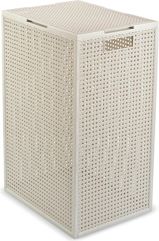 Coș de rufe crem din plastic reciclat 60 l Kaya – Curver