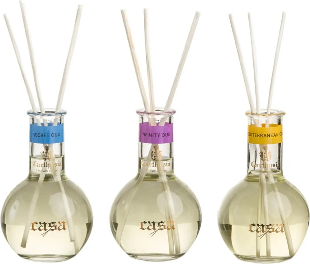 Set difuzoare parfum cu betisoare Carthusia Oud