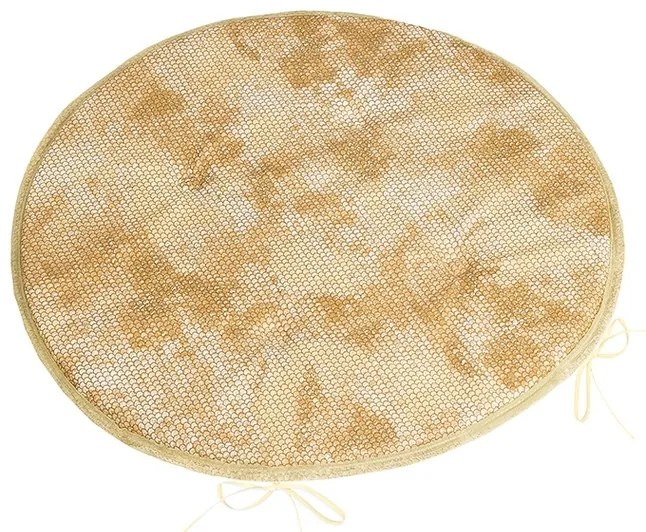 Bellatex Perna Adéla rotundă netedă Piele de șarpemaro, 40 x 40 cm