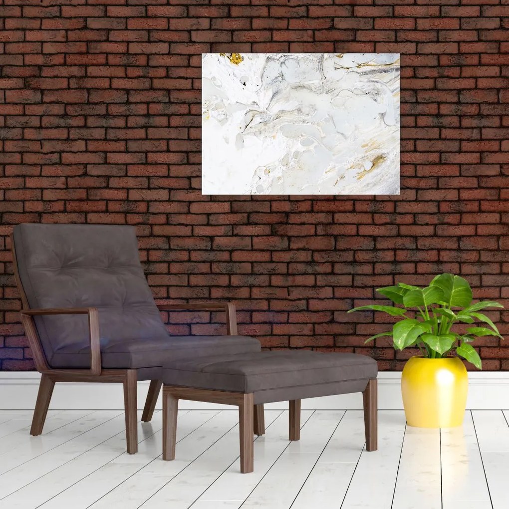 Tablou - Hârtie de ulei cu design de marmură (70x50 cm)