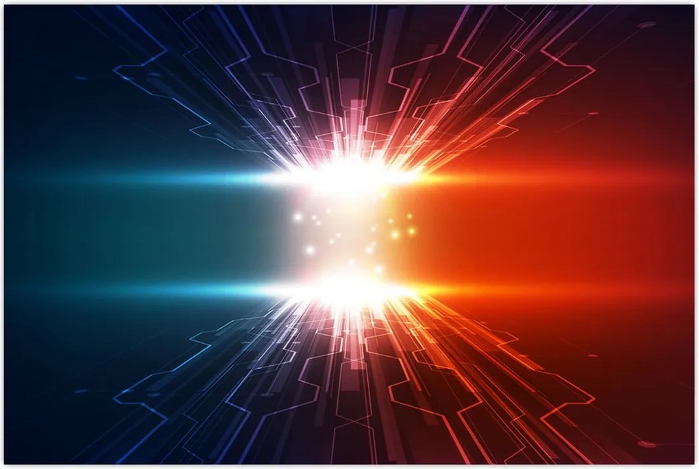 Tablou abstract cu glonț activ (90x60 cm)