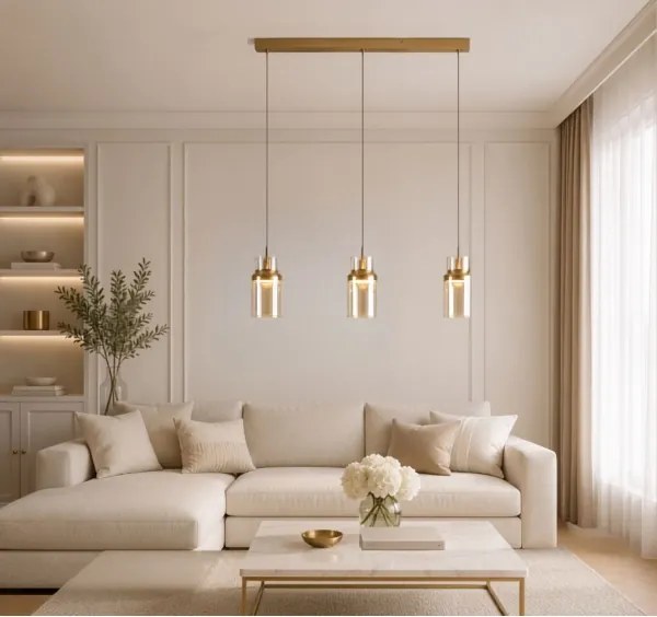 Rabalux 72036 - Lustră LED pe cablu ZAYEN LED/27W/230V 3000K auriu