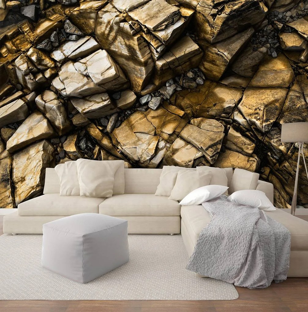 Fototapet - Pietre aurii (254x184 cm)