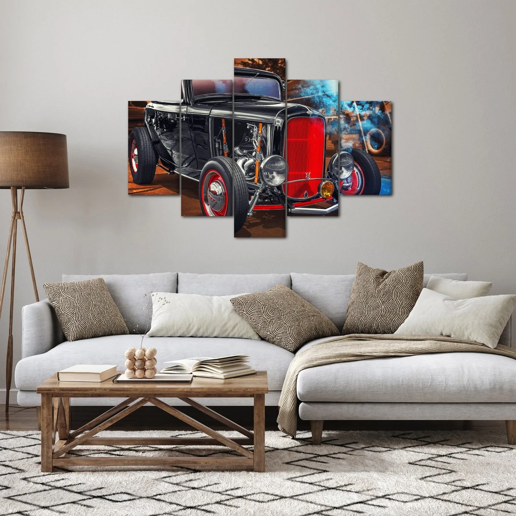 Tablou cu mașina veteran (150x105 cm)