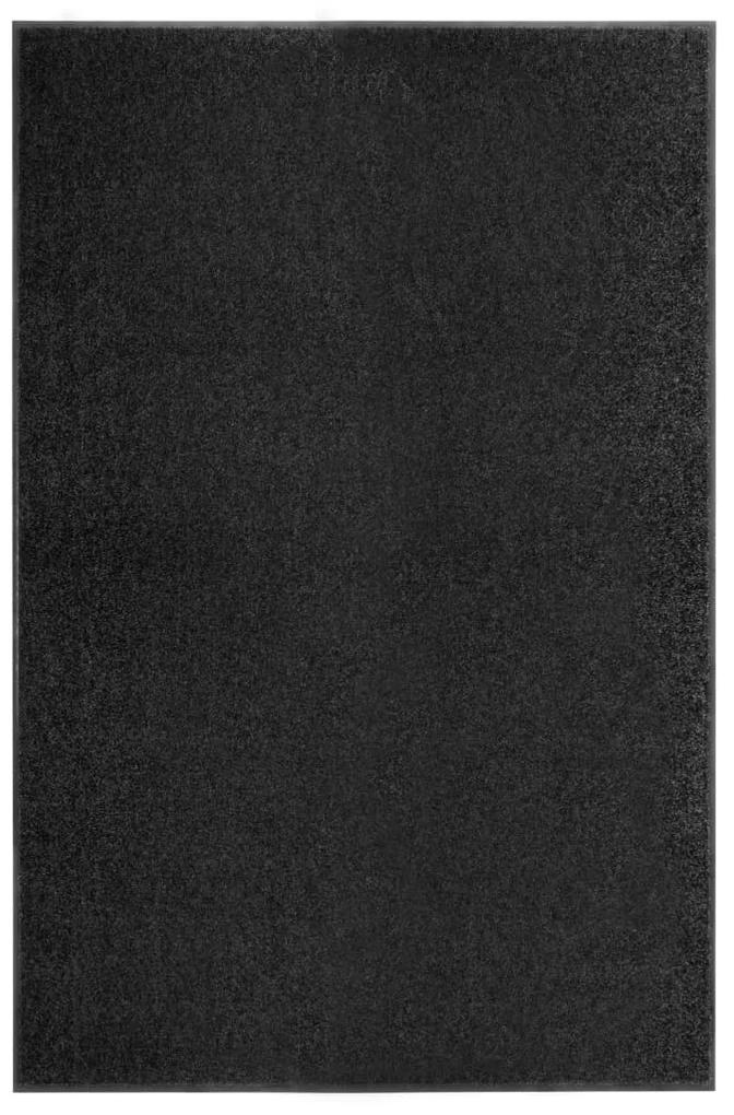 Covoras de usa lavabil, negru, 120 x 180 cm 1, Negru, 120 x 180 cm