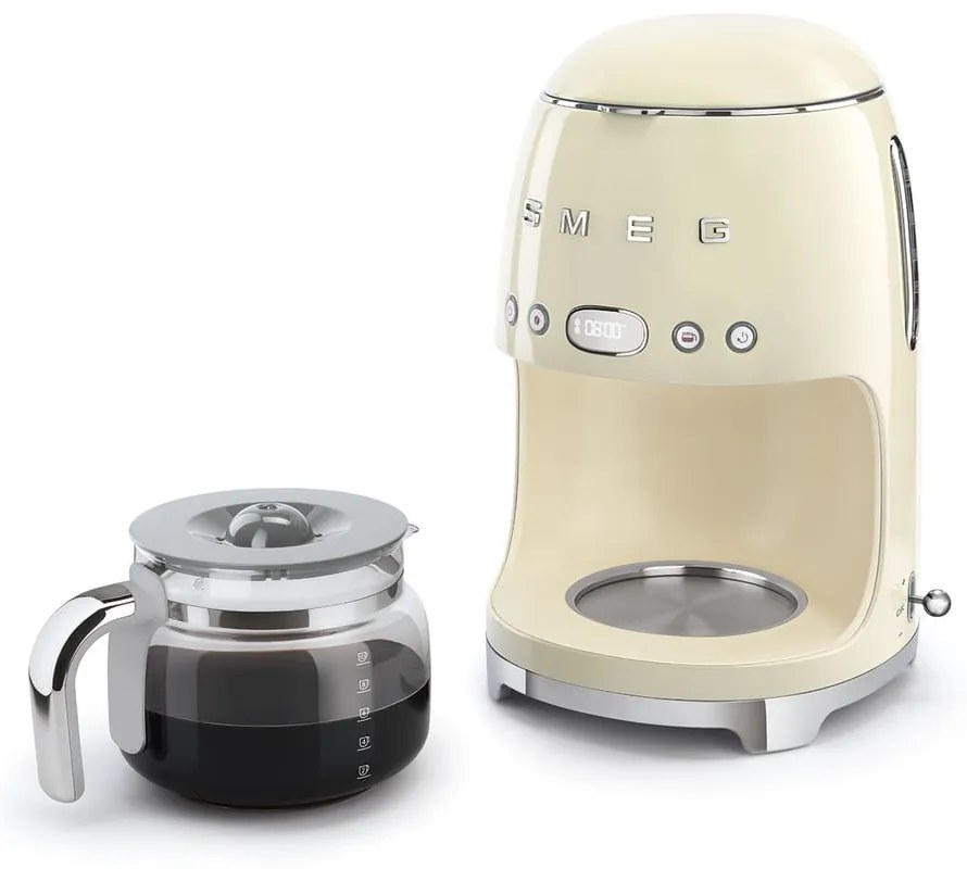 Cafetieră SMEG, alb - crem